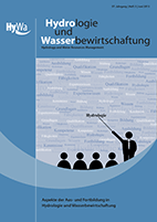 Hydrologie und Wasserbewirtschaftung 57. Jahrgang, Heft 3, Juni 2013