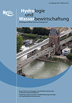 Hydrologie und Wasserbewirtschaftung 56. Jahrgang, Heft 5, Oktober 2012