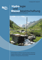 Hydrologie und Wasserbewirtschaftung, 55. Jahrgang, Heft 4, August 2011