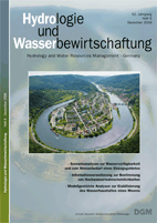 Hydrologie und Wasserbewirtschaftung 52. Jahrgang, Heft 6, Dezember 2008