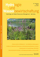 Hydrologie und Wasserbewirtschaftung 50. Jahrgang, Heft 3, Juni 2006