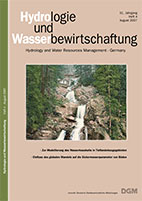 Hydrologie und Wasserbewirtschaftung 51. Jahrgang, Heft 4, August 2007