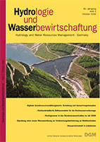 Hydrologie und Wasserbewirtschaftung 50. Jahrgang, Heft 5, Oktober 2006