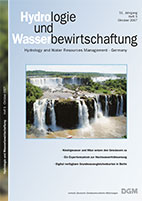 Hydrologie und Wasserbewirtschaftung 51. Jahrgang, Heft 5, Oktober 2007