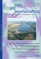 Hydrologie und Wasserbewirtschaftung 50. Jahrgang, Heft 6, Dezember 2006